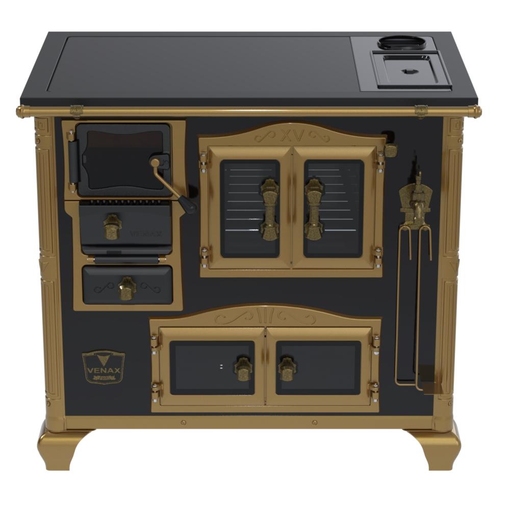 Fogao a Lenha Venax n 2 Imperador Premium Caldeira Preto