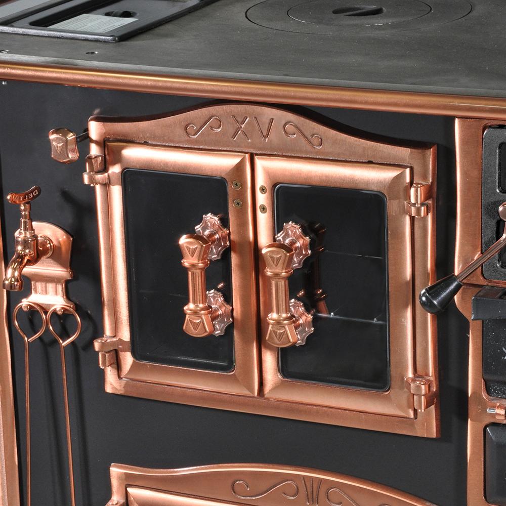 Fogao a Lenha Venax n 2 Princess Preto Rose Gold