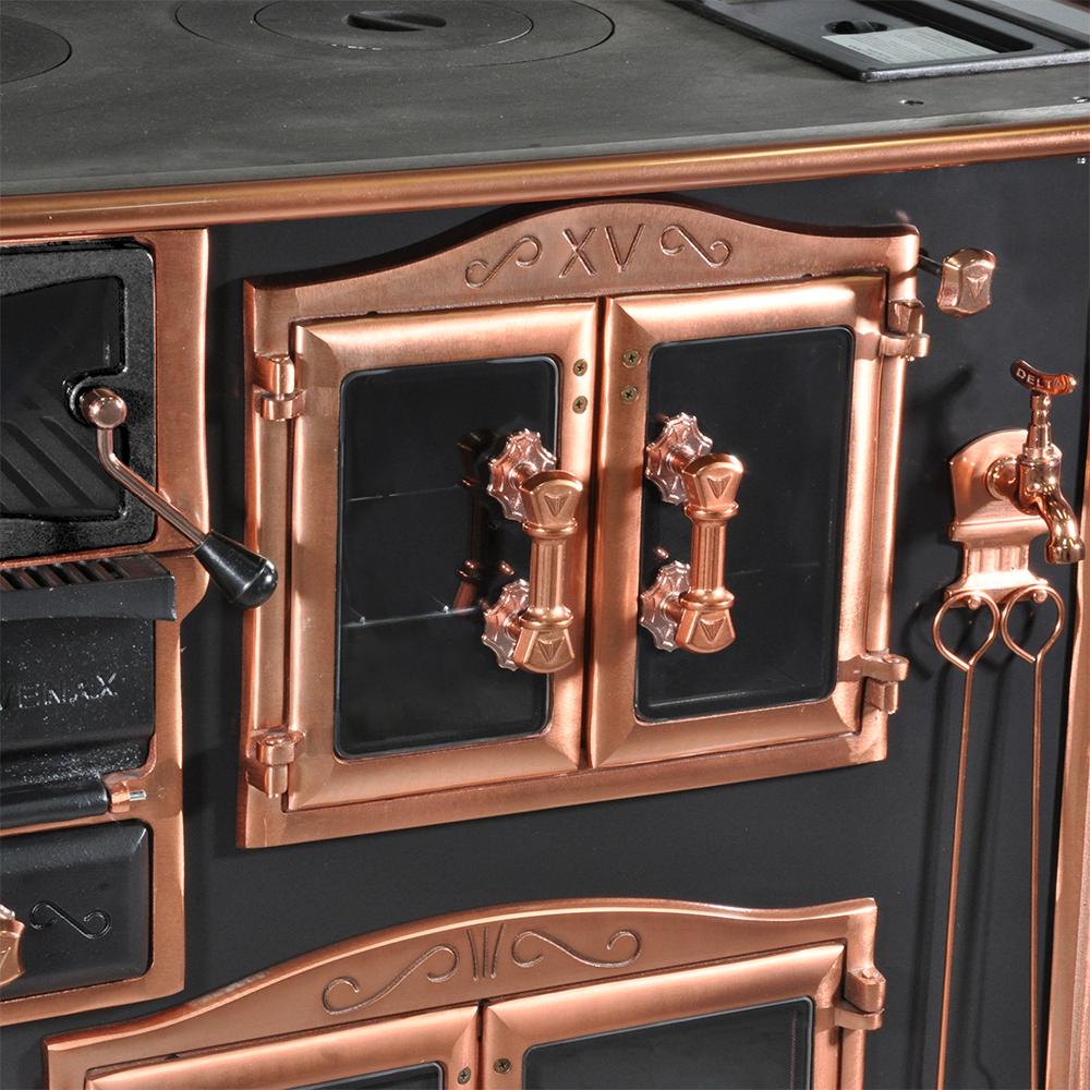 Fogao a Lenha Venax n 2 Princess Preto Rose Gold
