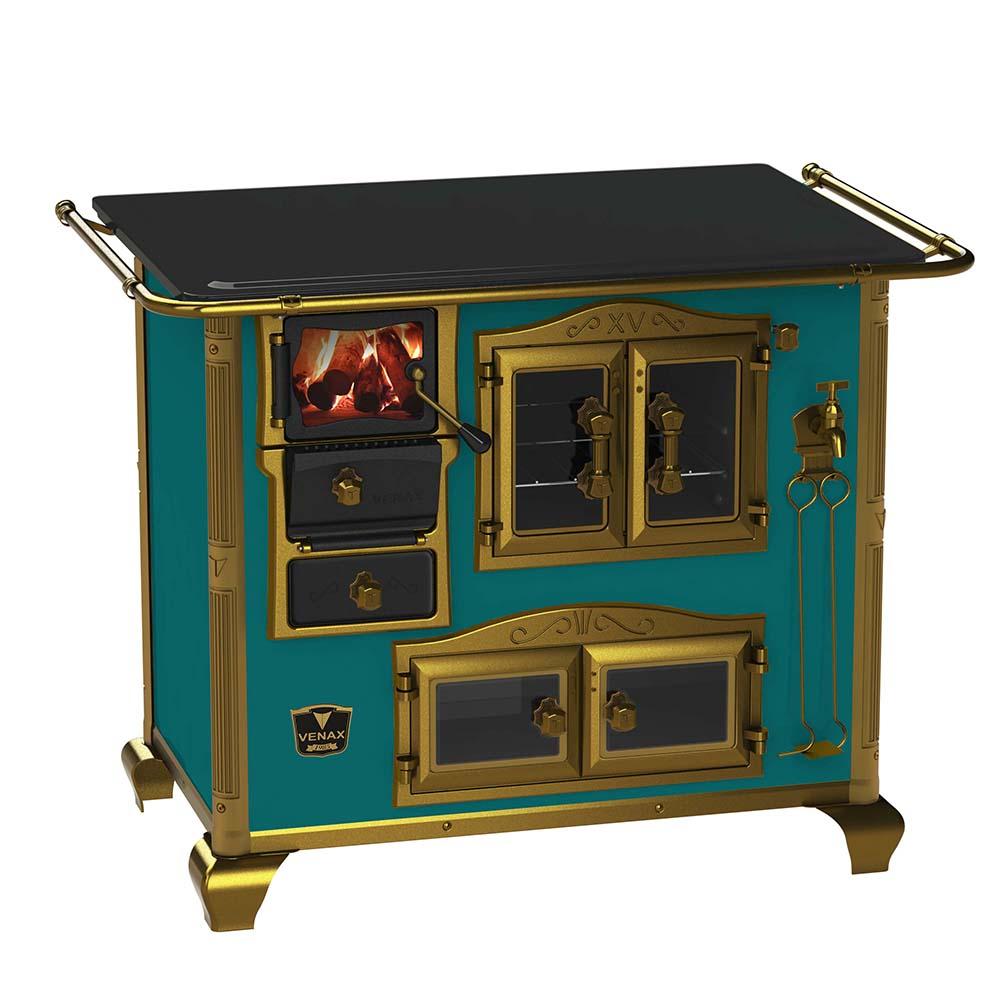 Fogao a Lenha Venax n 2 Imperador Vitreo Turquesa