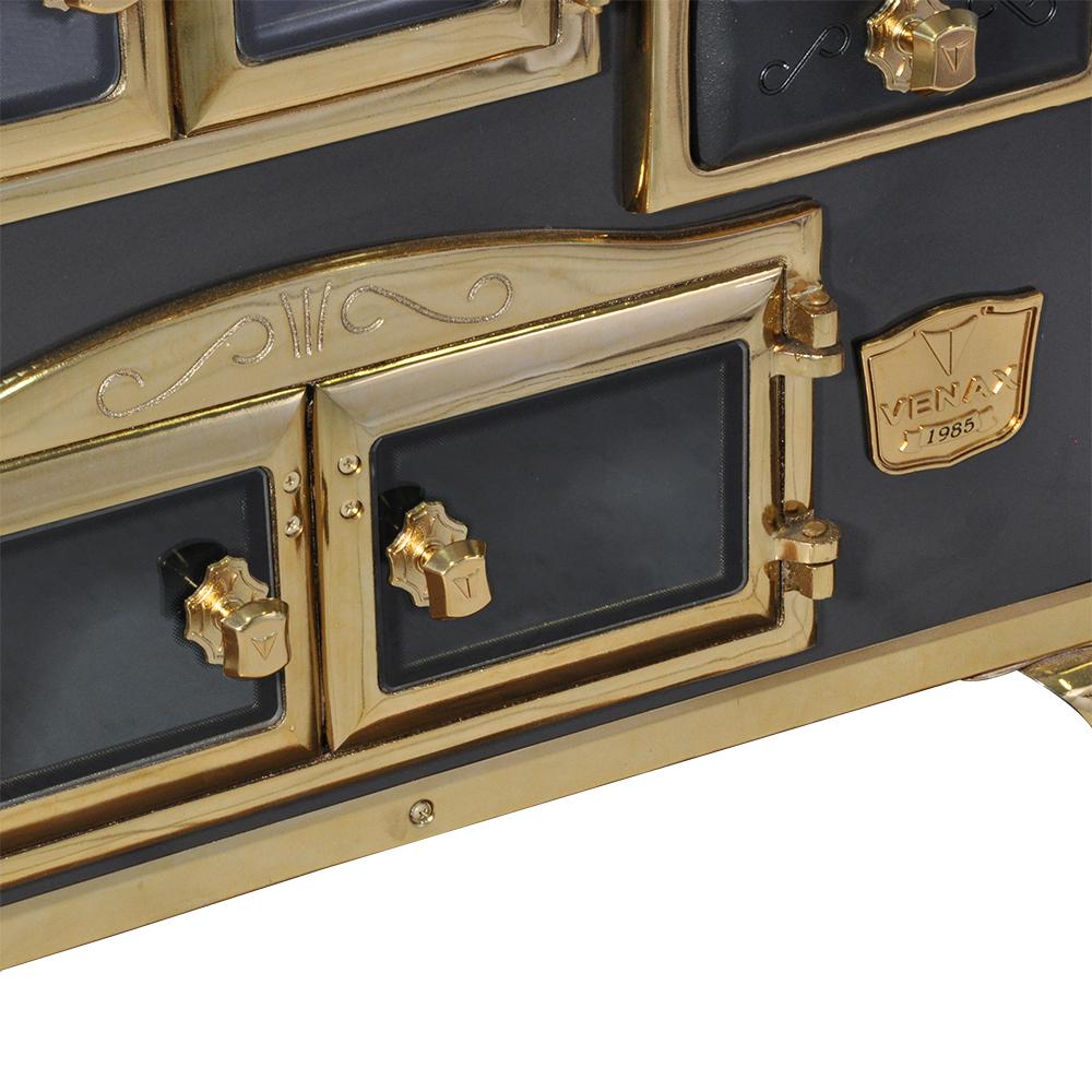 Fogao a Lenha Venax n 1 Princess Preto Gold