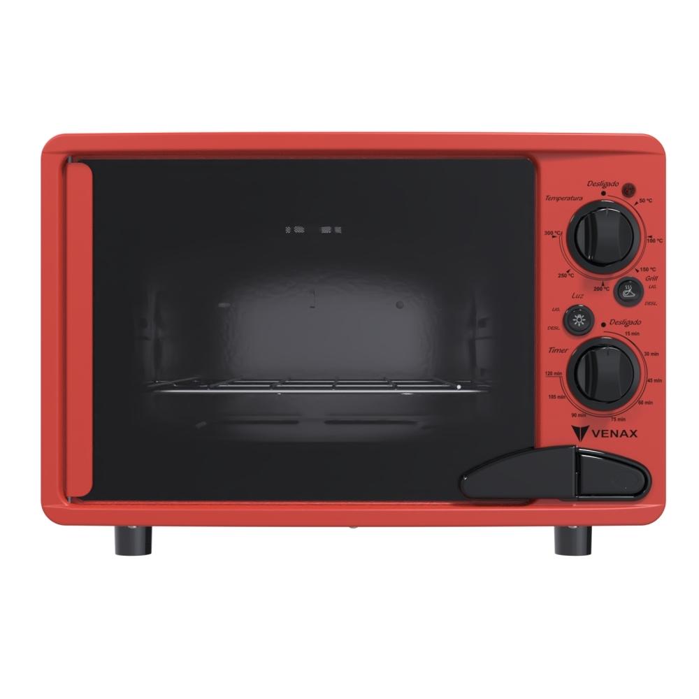 Forno Eletrico Venax 45L Classic Vintage Vermelho