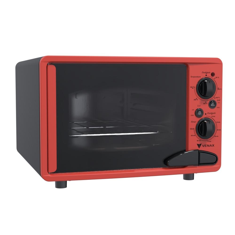 Forno Eletrico Venax 45L Classic Vintage Vermelho