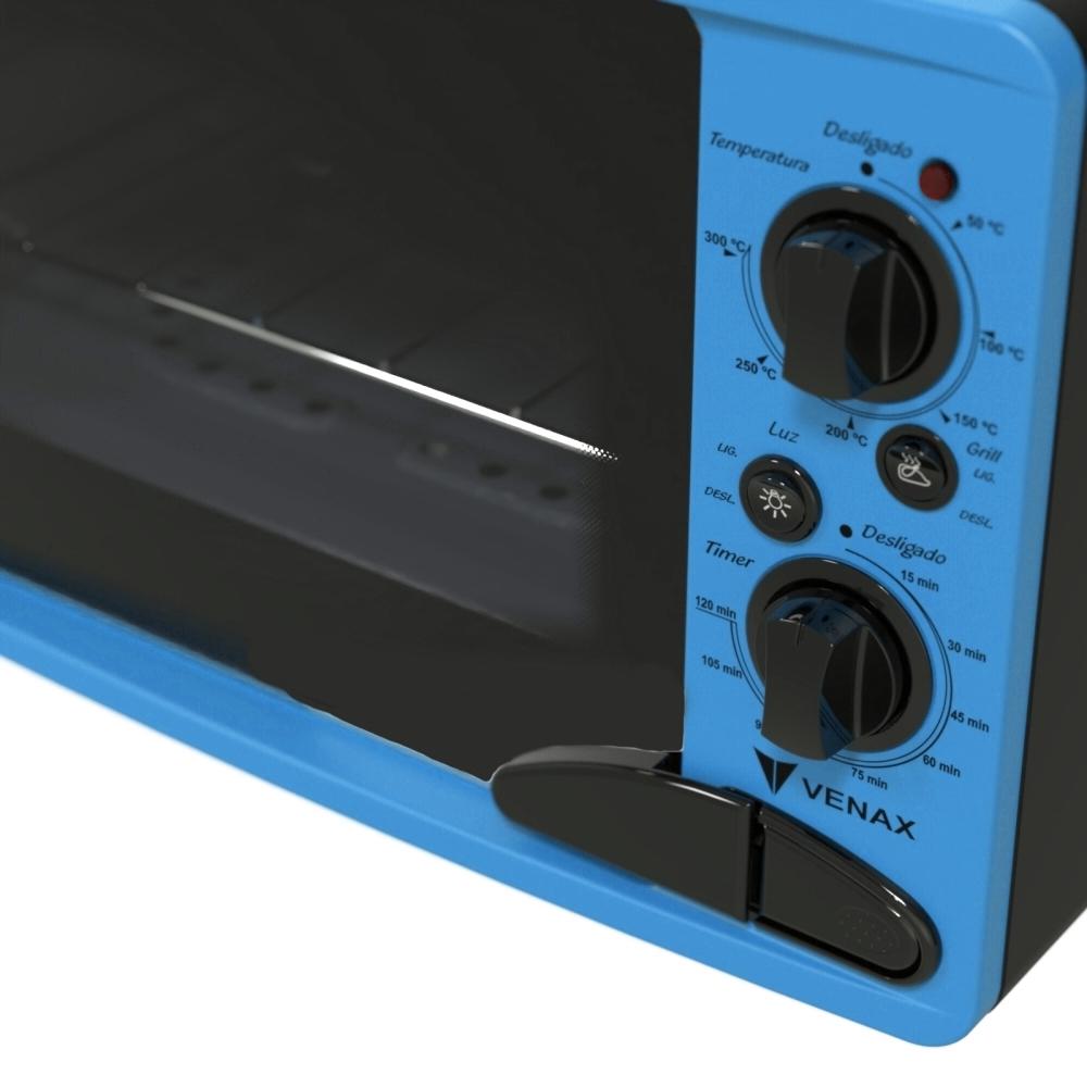 Forno Eletrico Venax 45L Classic Vintage Azul