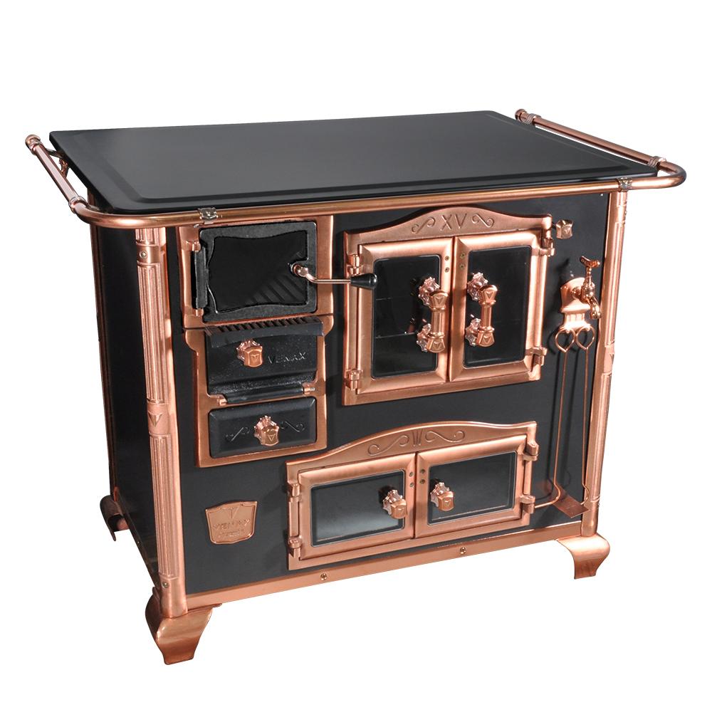 Fogao a Lenha Venax n 2 Princess Preto Rose Gold