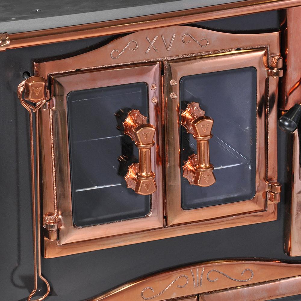 Fogao a Lenha Venax n 1 Princess Preto Rose Gold