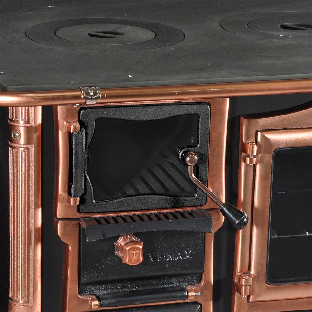 Fogao a Lenha Venax n 2 Princess Preto Rose Gold