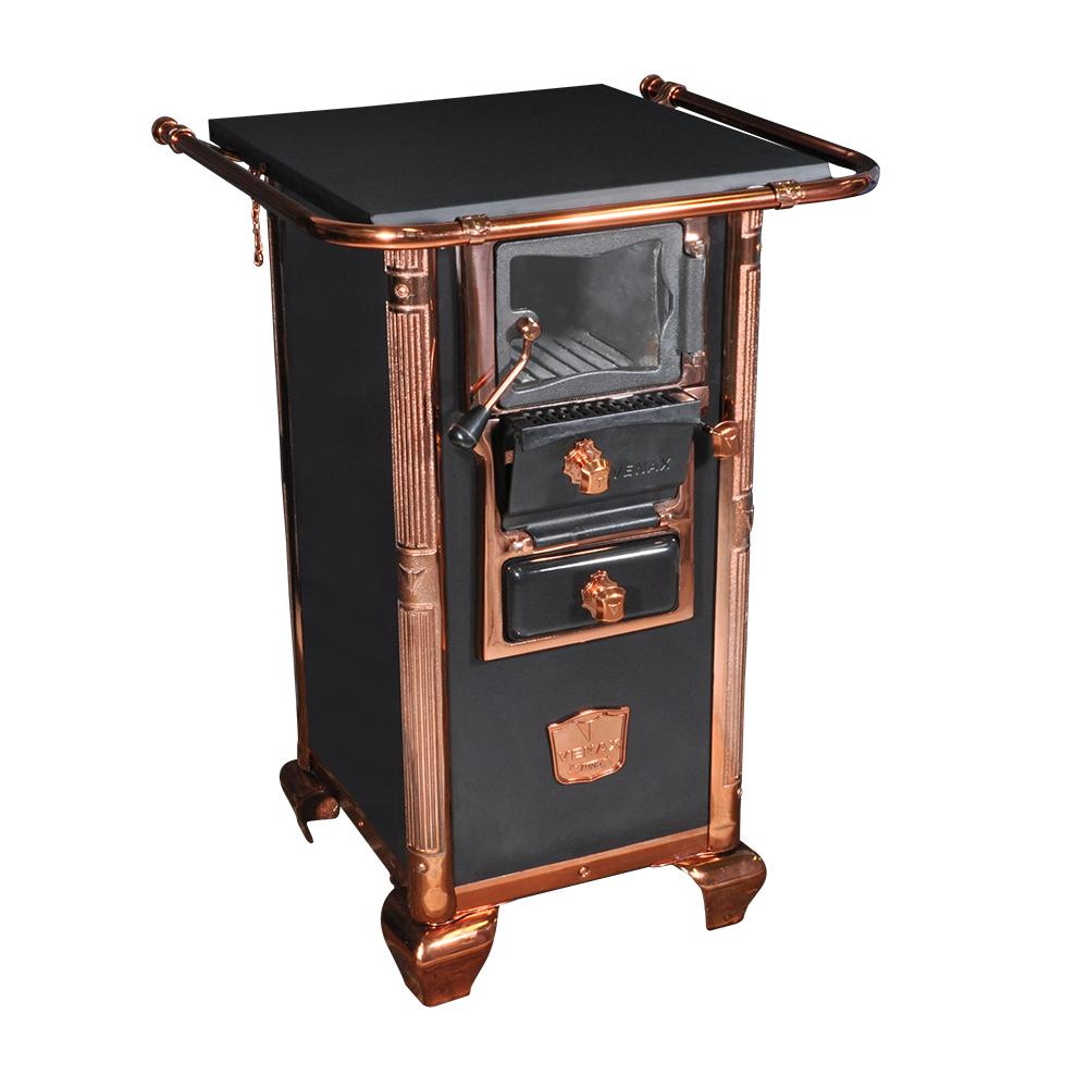 Fogao a Lenha Venax n 00 Princess Preto Rose Gold