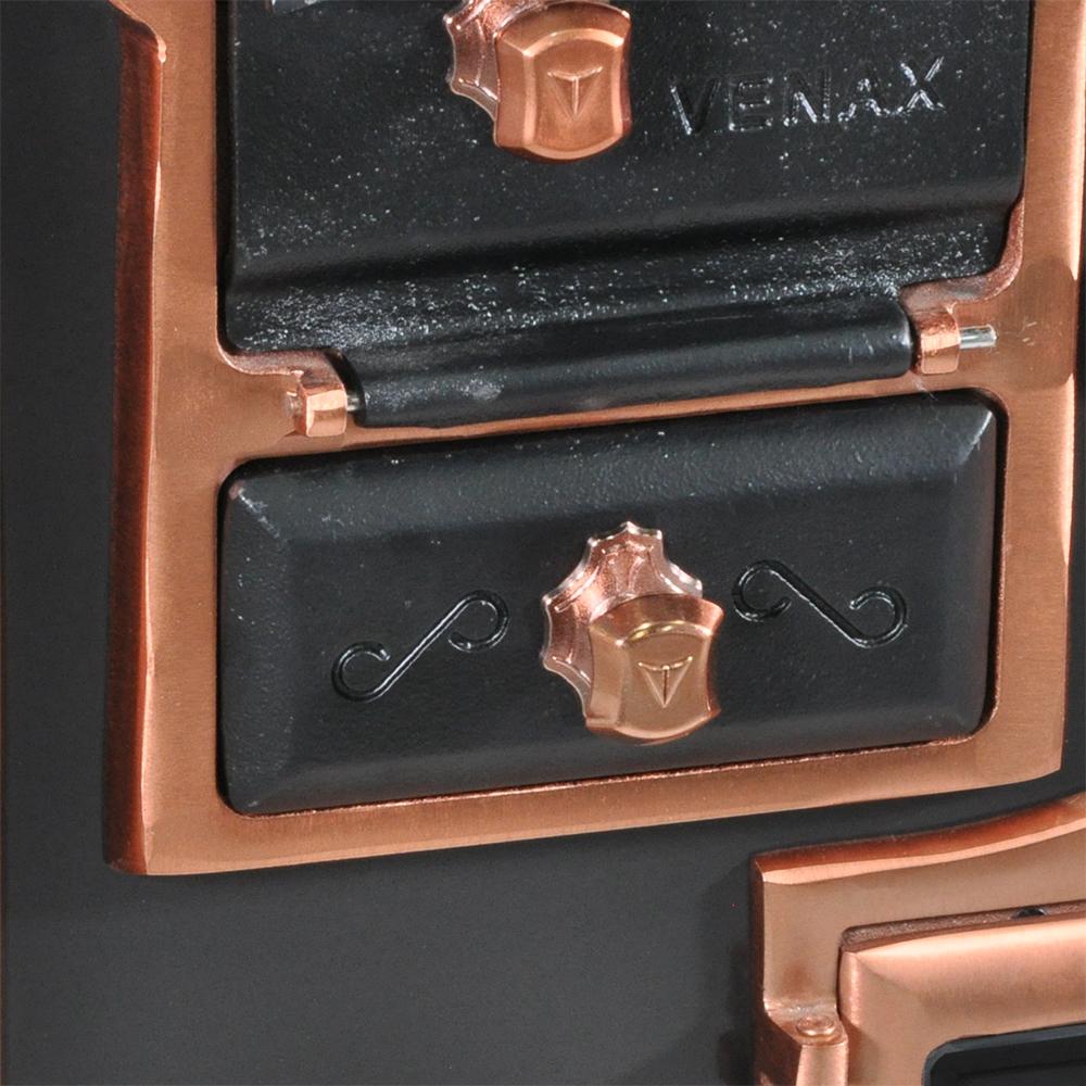 Fogao a Lenha Venax n 2 Princess Preto Rose Gold