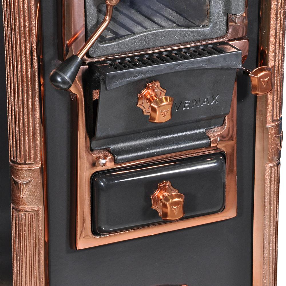 Fogao a Lenha Venax n 00 Princess Preto Rose Gold