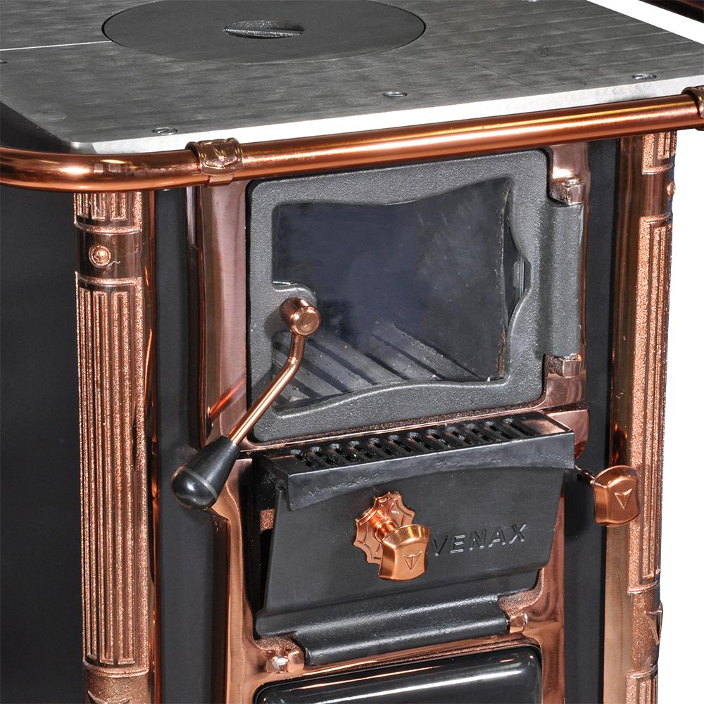 Fogao a Lenha Venax n 00 Princess Preto Rose Gold