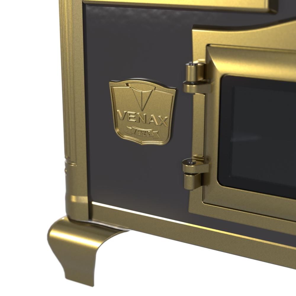 Fogao a Lenha Venax n 1 Princess Premium Preto Gold