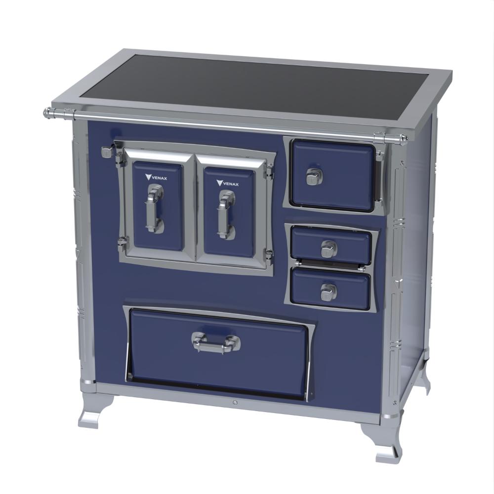 Fogao a Lenha Venax GII n 1 Sec XVIII Premium Azul Gab