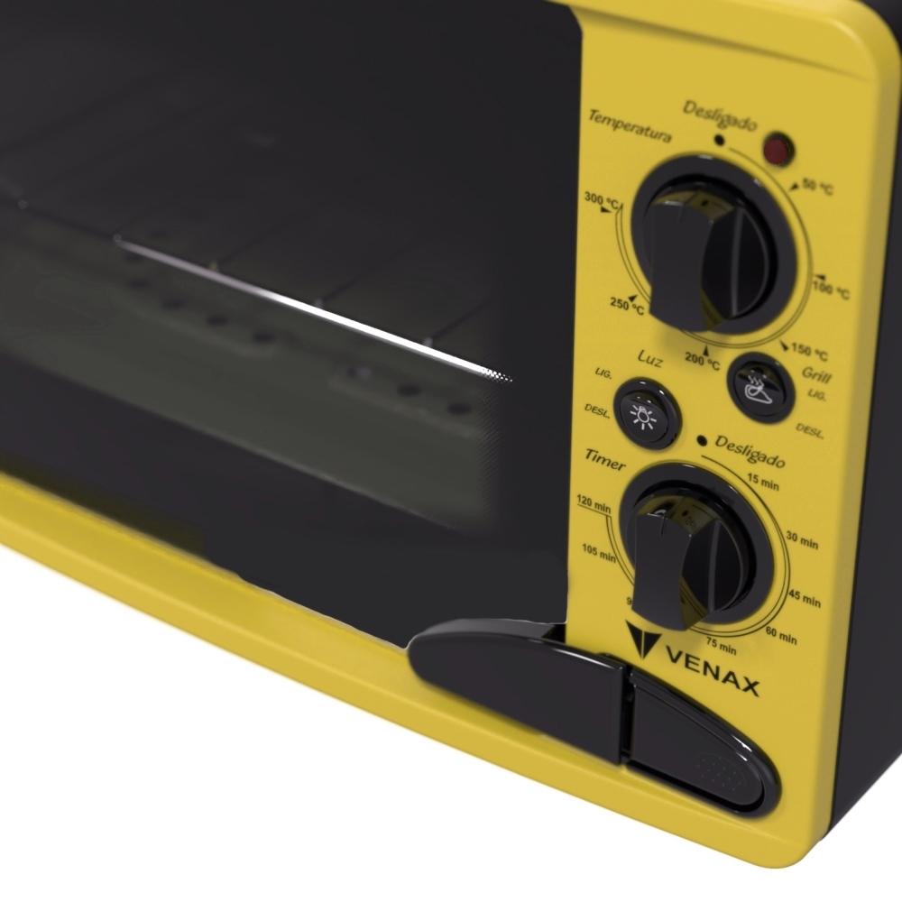 Forno Eletrico Venax 45L Classic Vintage Amarelo