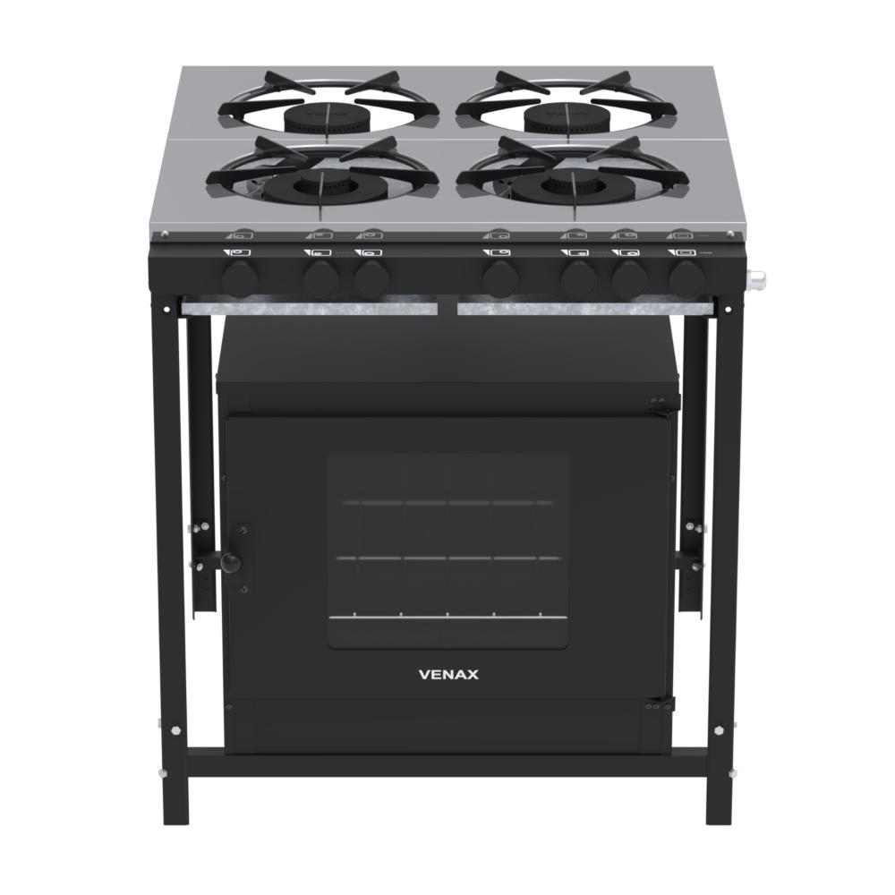 Fogão a Gas Industrial 4 Bocas Venax NFFI430-2 Gourmet