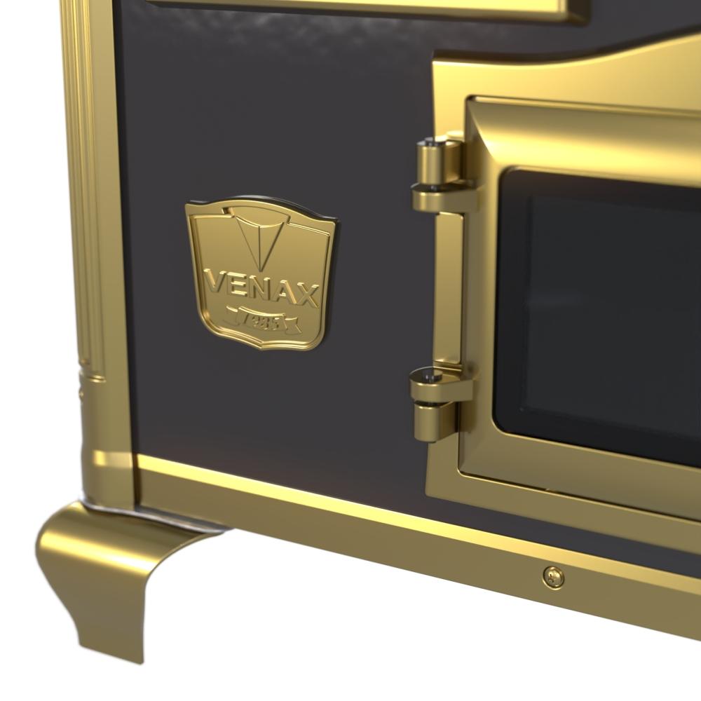 Fogao a Lenha Venax n 2 Princess Premium Preto Gold