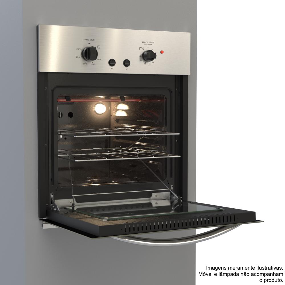 Forno de Embutir a Gas Venax 51,8L Cristallo GIII