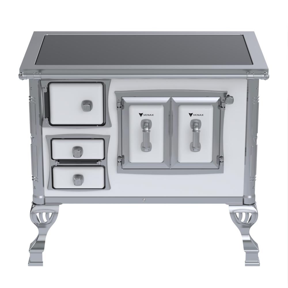 Fogao a Lenha Venax GII n 1 Sec XVIII Premium Branco