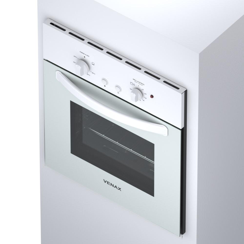 Forno de Embutir a Gas Venax 51,8L Bianco GIII