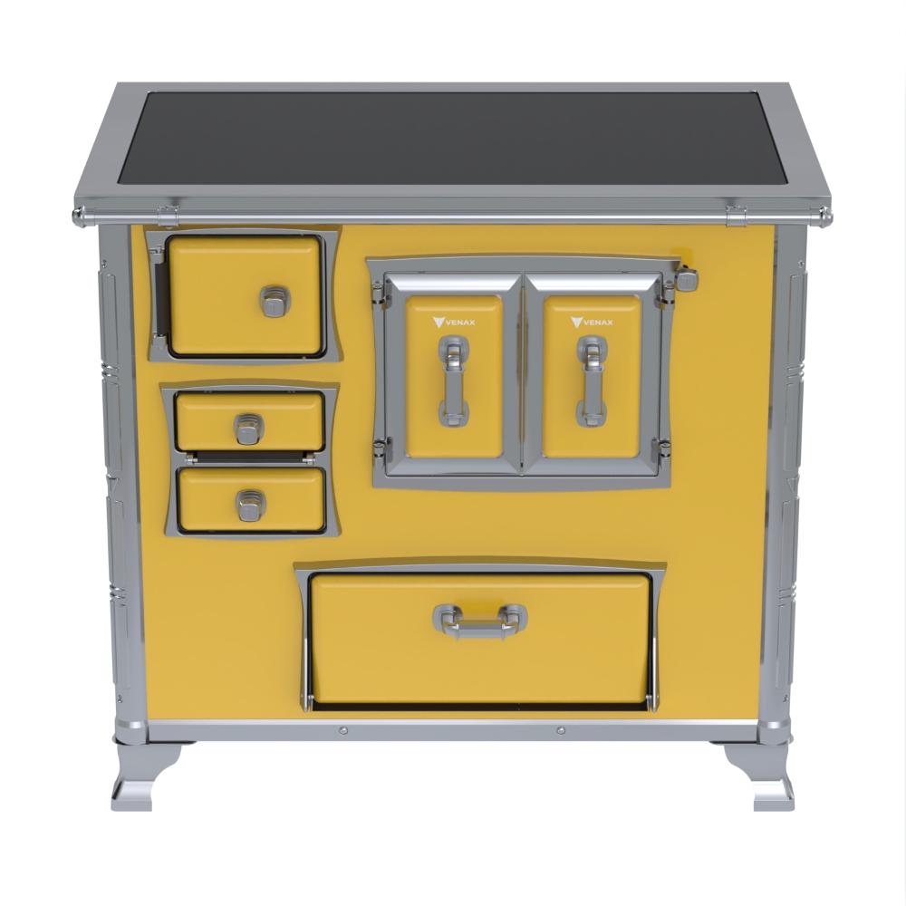 Fogao a Lenha Venax GII n 2 Sec XVIII Premium Amarelo Gab