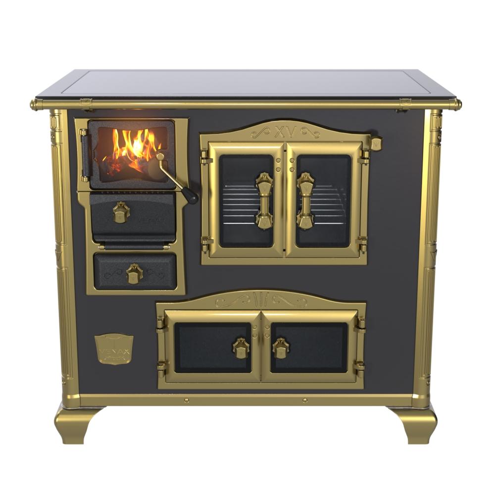 Fogao a Lenha Venax n 2 Princess Premium Preto Gold