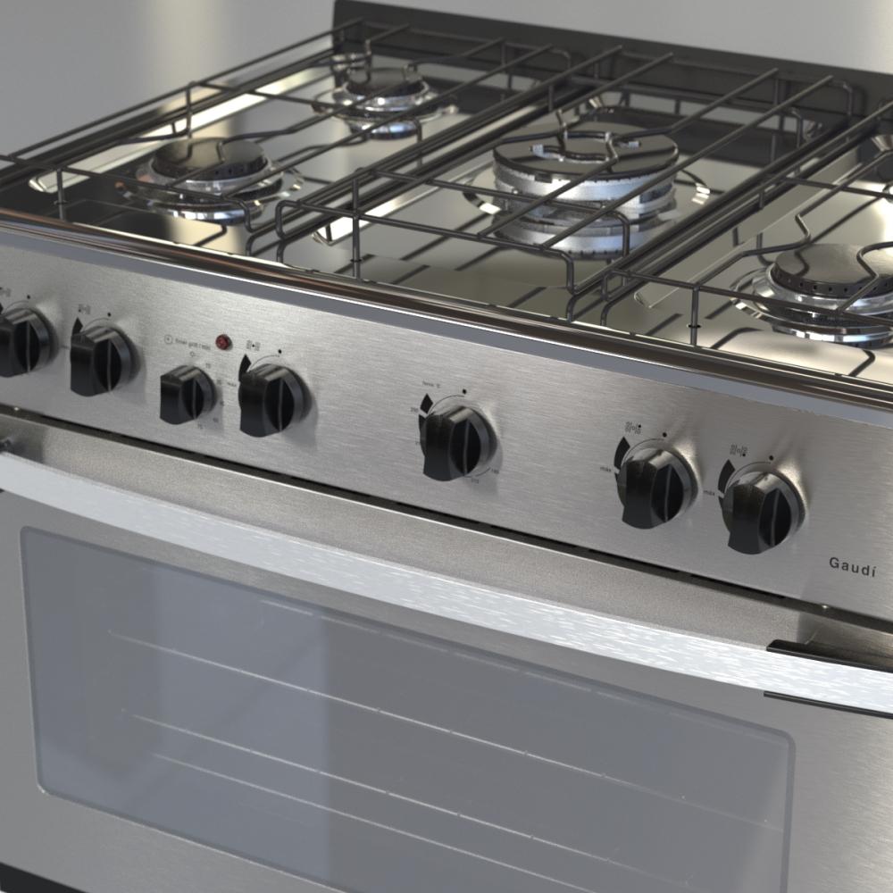 Fogao a Gas de Embutir 5 Bocas Venax Gaudi Platinum GII Inox