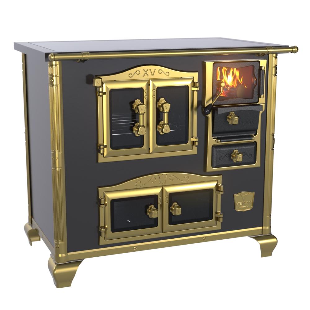 Fogao a Lenha Venax n 2 Princess Premium Preto Gold