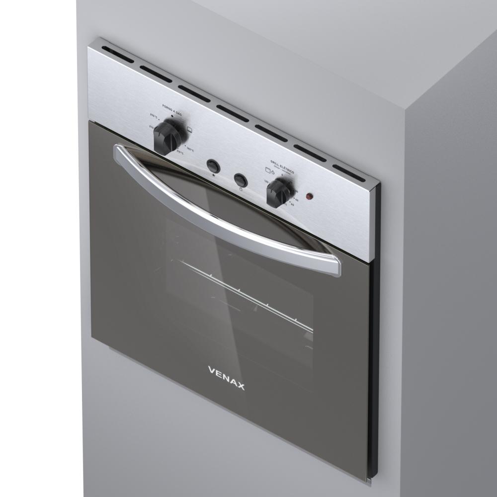 Forno de Embutir a Gas Venax 51,8L Cristallo GIII