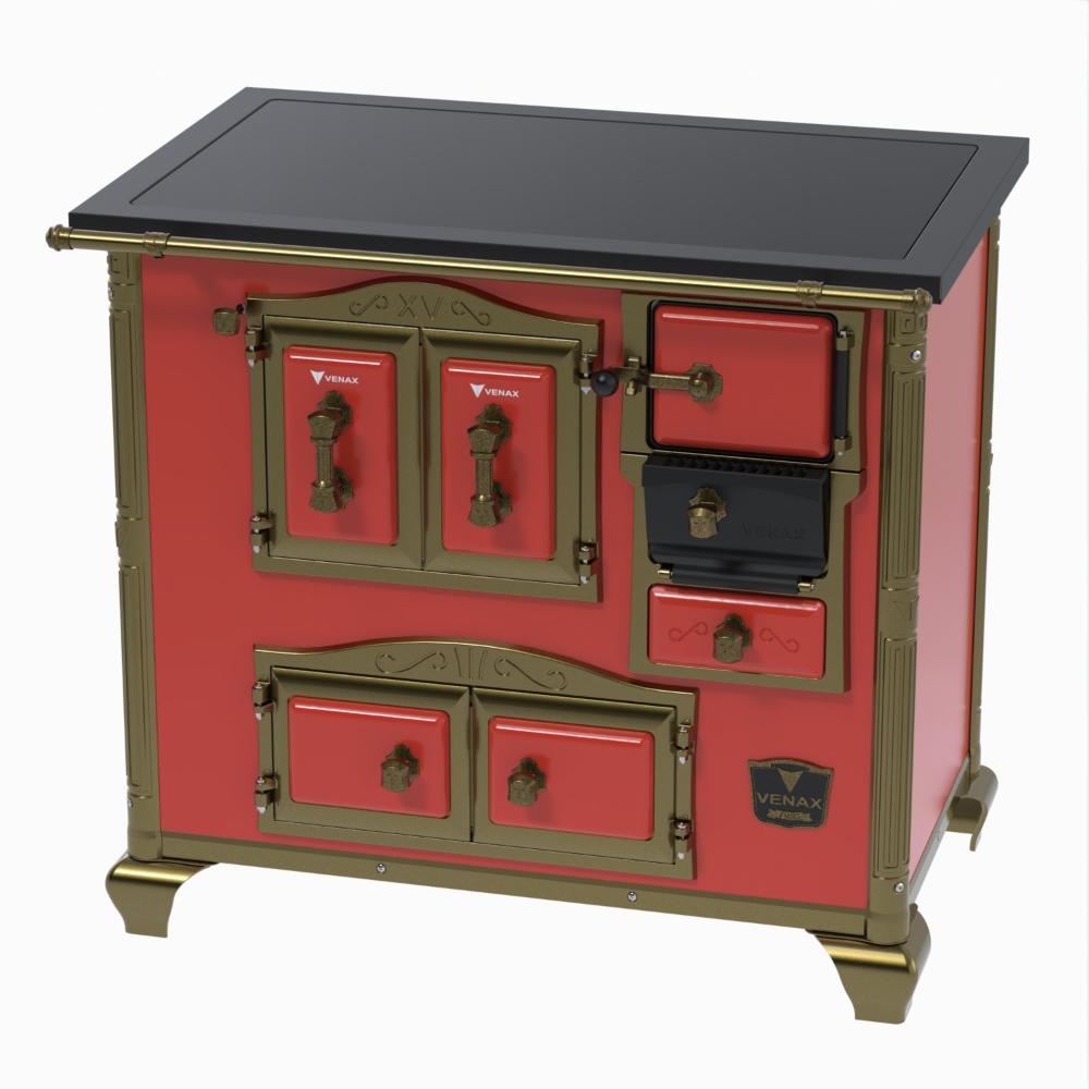 Fogao a Lenha Venax n 2 Imperador Premium Vermelho