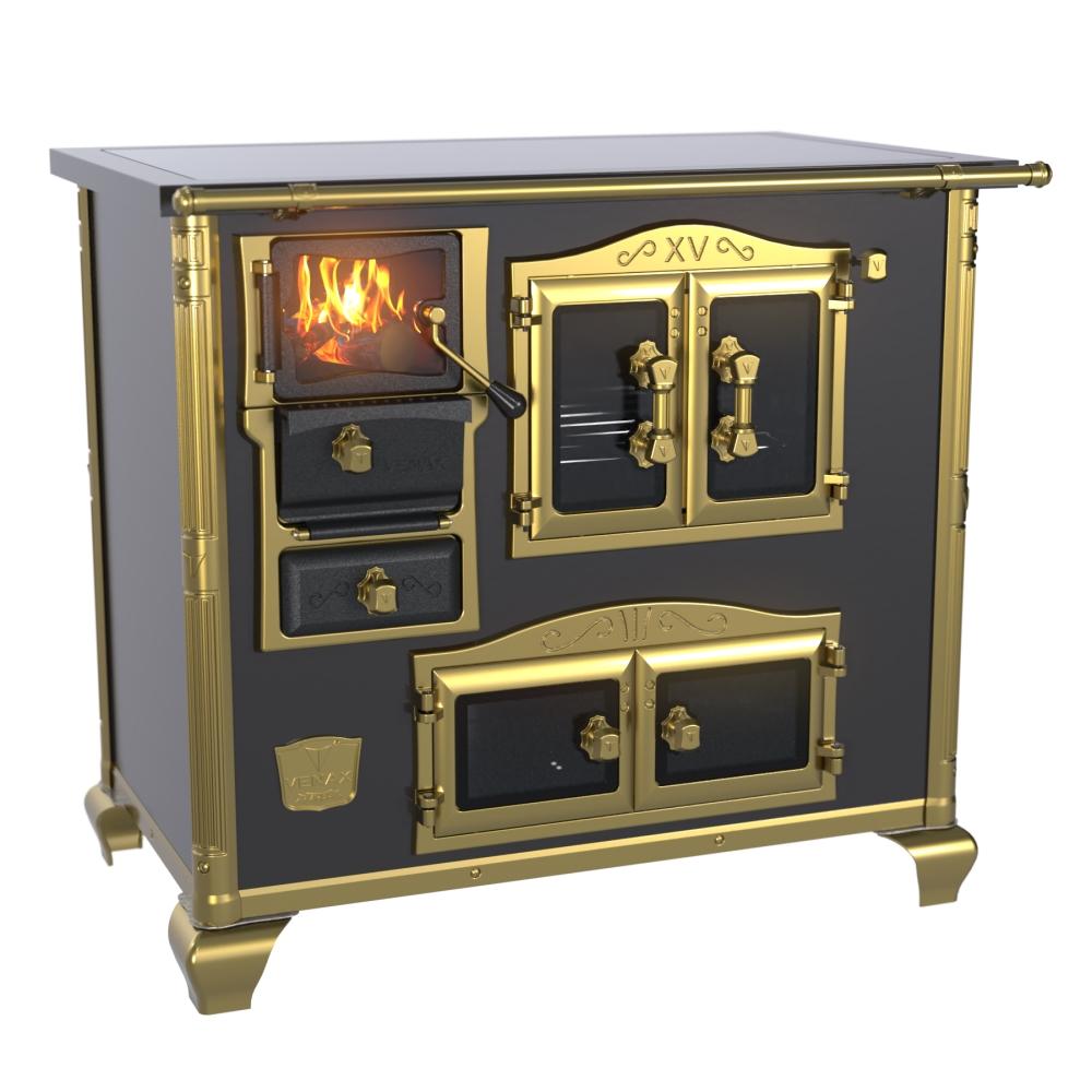 Fogao a Lenha Venax n 2 Princess Premium Preto Gold