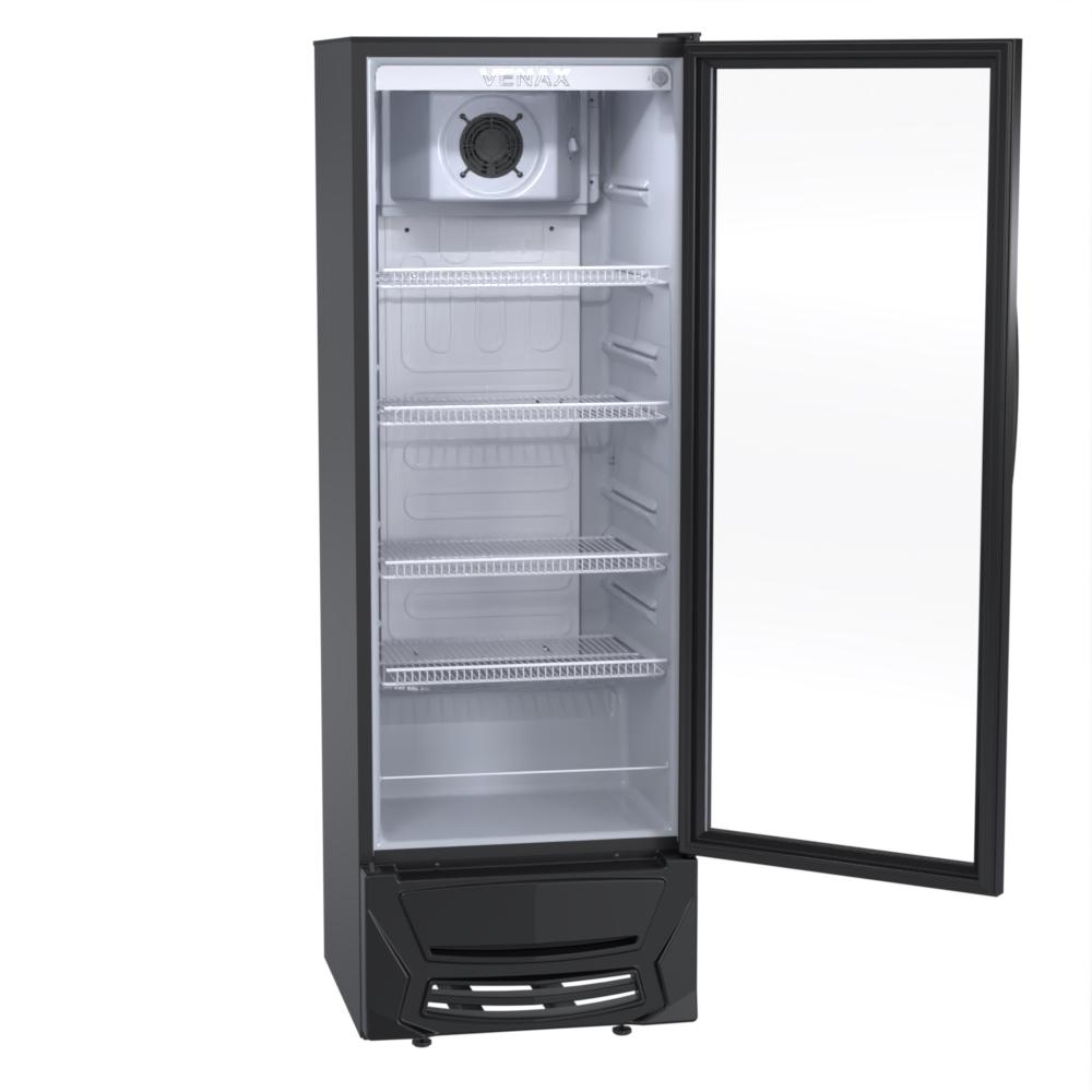 Expositora de Bebidas Venax 300L vv300 Preto