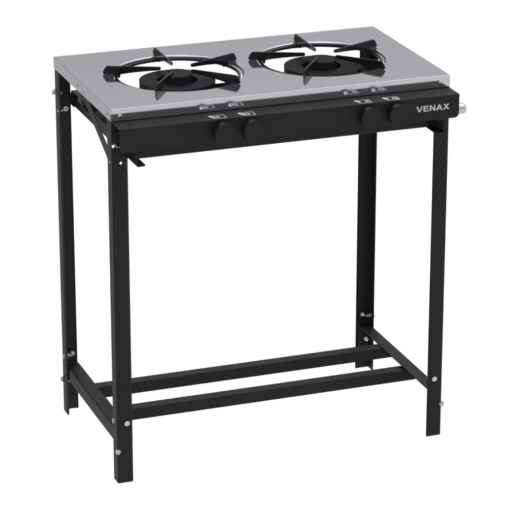 Fogão a Gas Industrial 2 Bocas Venax NFI230-2 Gourmet