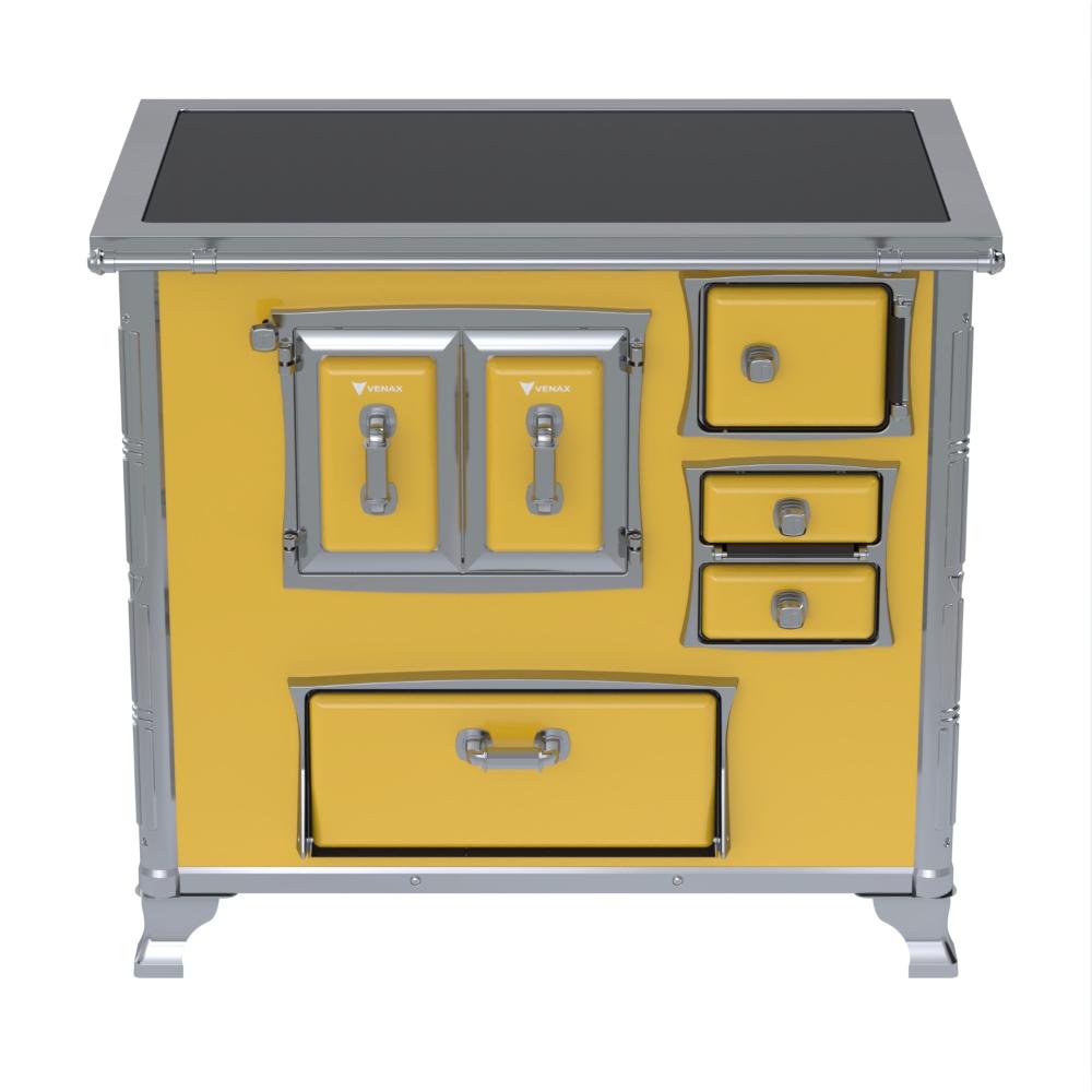 Fogao a Lenha Venax GII n 2 Sec XVIII Premium Amarelo Gab