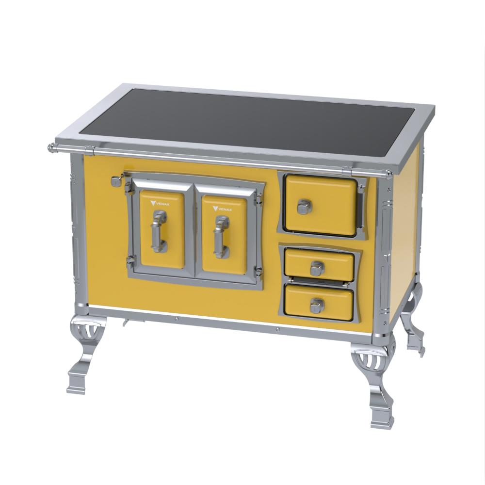 Fogao a Lenha Venax GII n 2 Sec XVIII Premium Amarelo