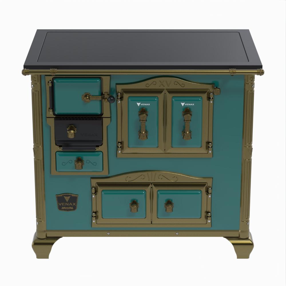 Fogao a Lenha Venax n 2 Imperador Premium Turquesa