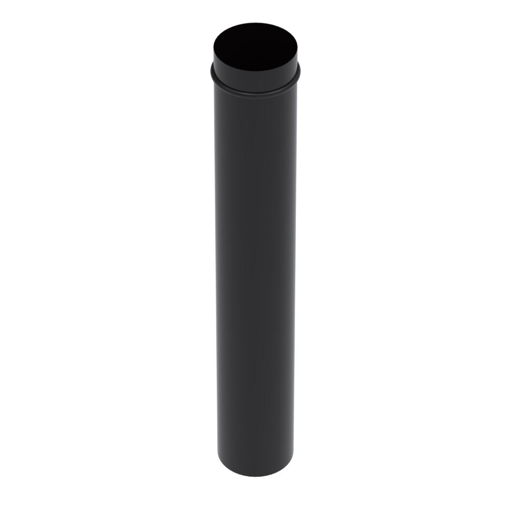 Cano Esmaltado para Chamine Venax Preto 1M 150mm