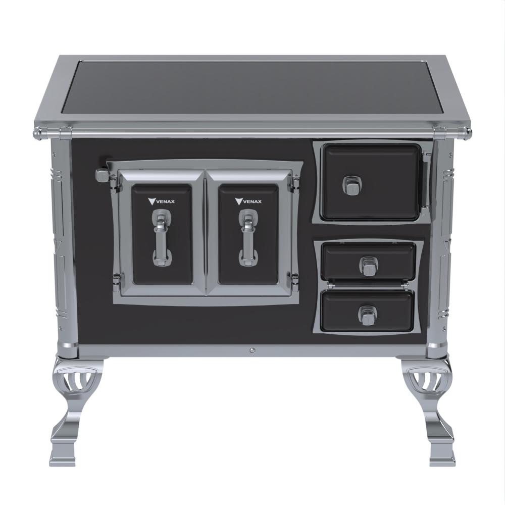 Fogao a Lenha Venax GII n 1 Sec XVIII Premium Preto