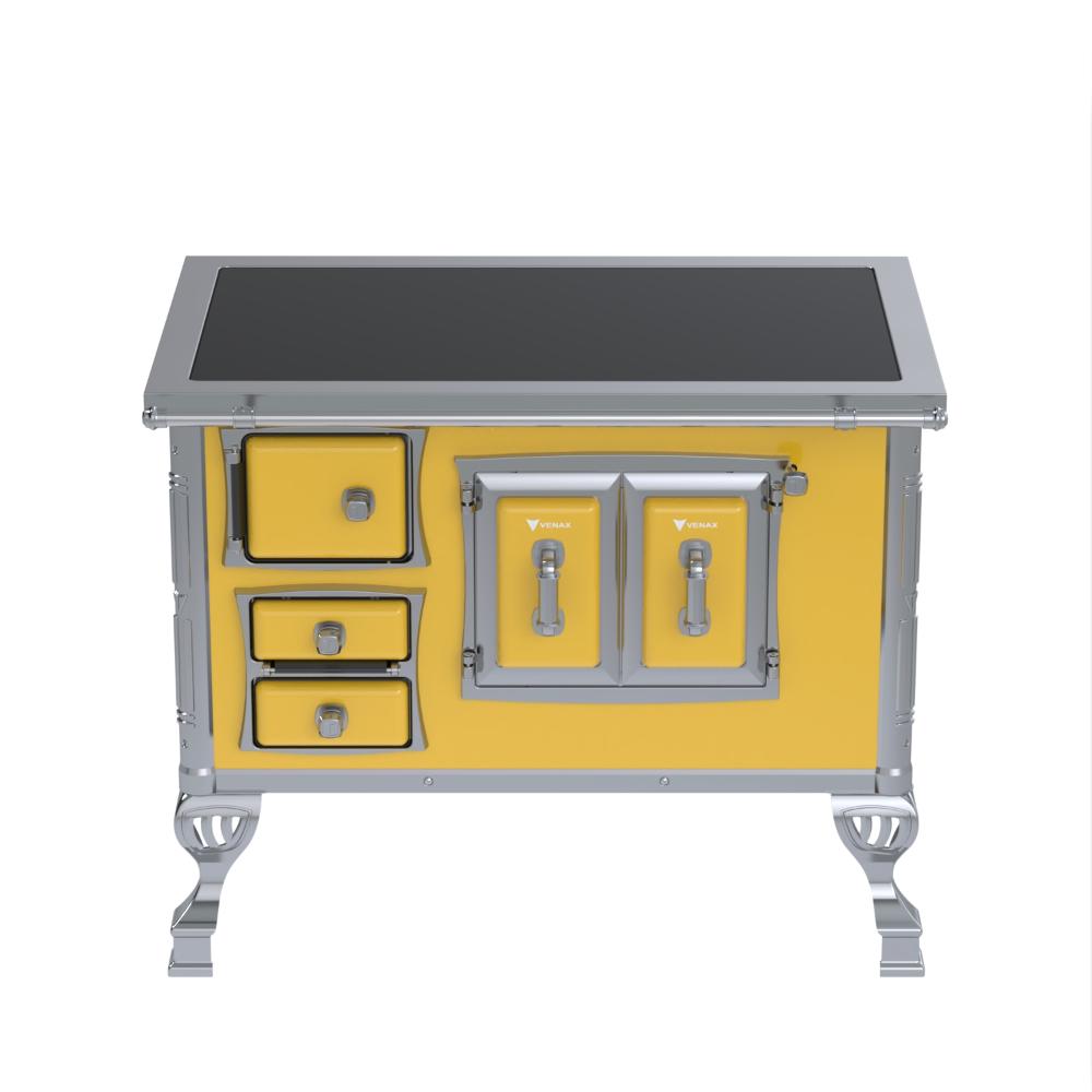 Fogao a Lenha Venax GII n 2 Sec XVIII Premium Amarelo