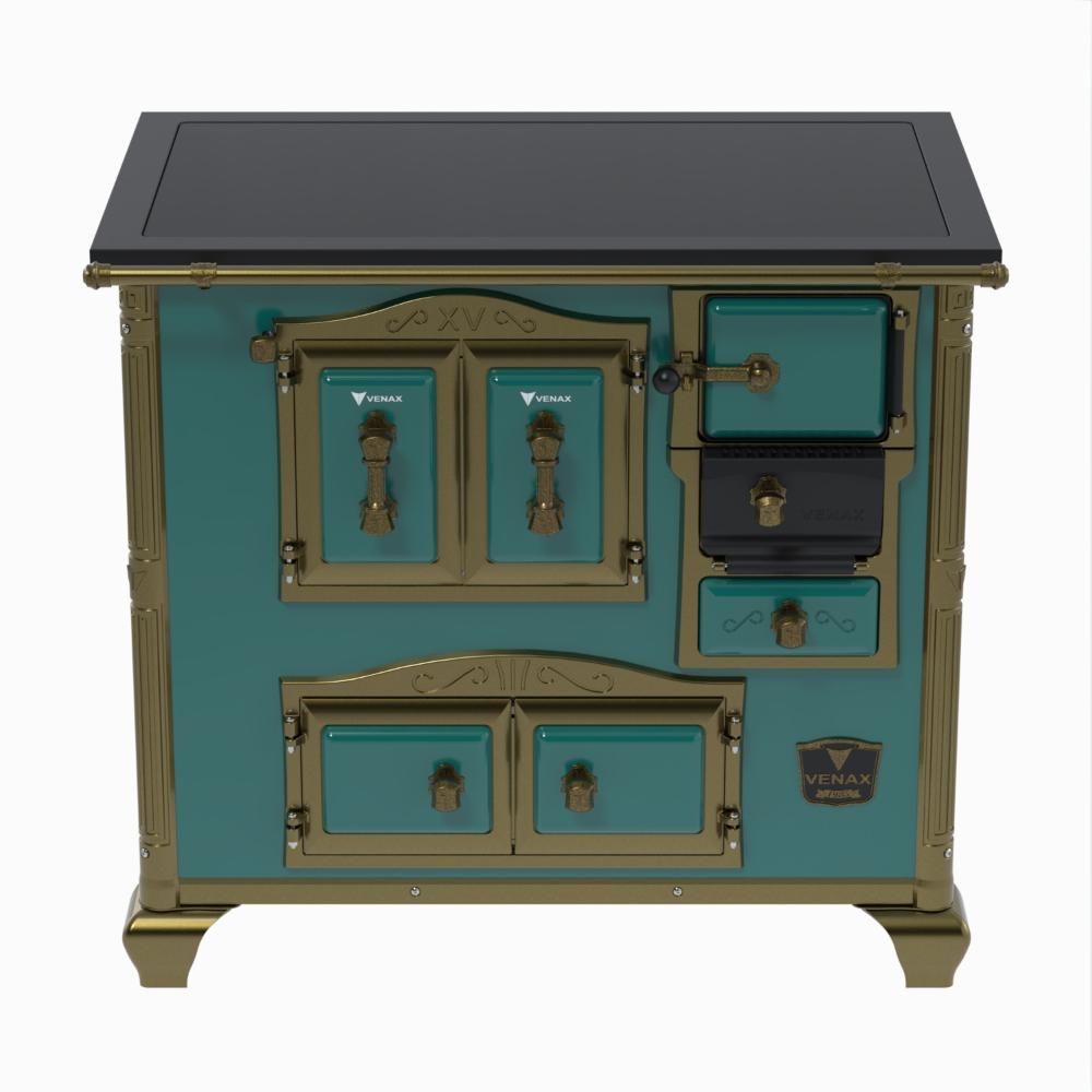 Fogao a Lenha Venax n 2 Imperador Premium Turquesa
