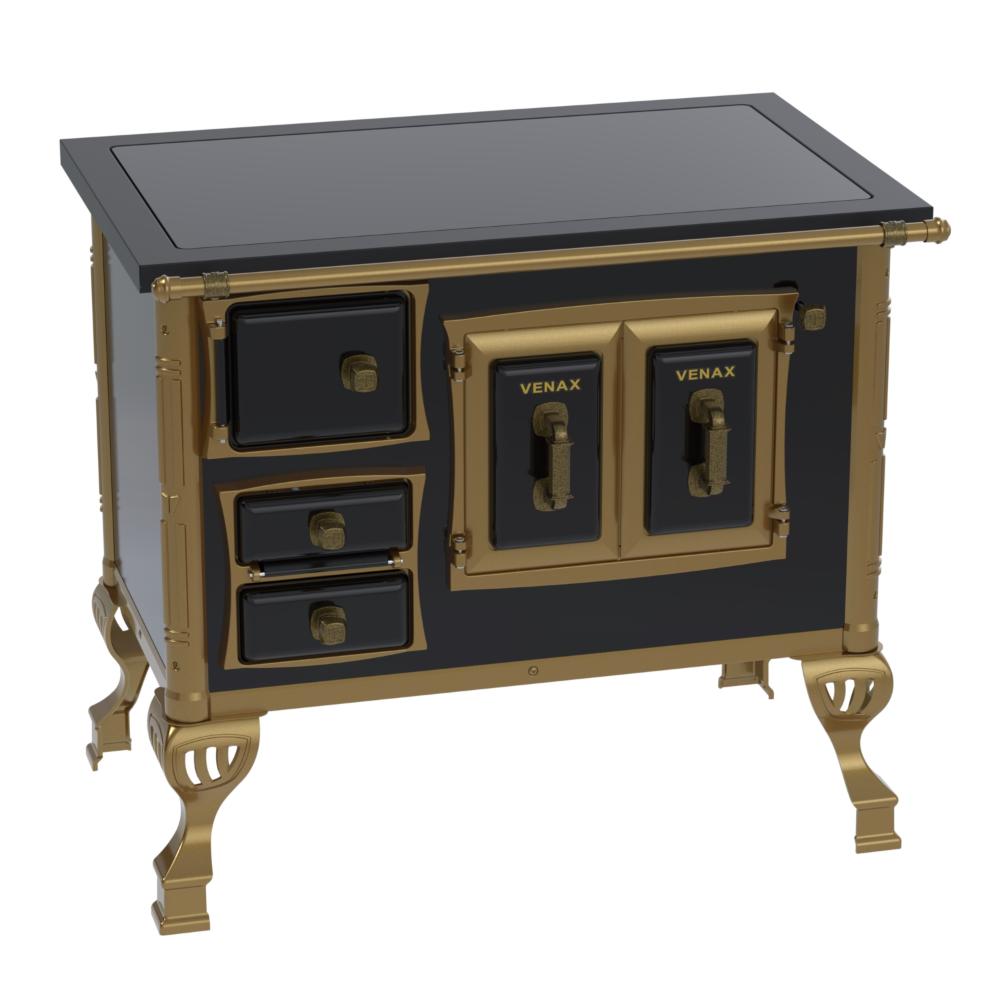 Fogao a Lenha Venax GII n 1 Colonial Premium Preto