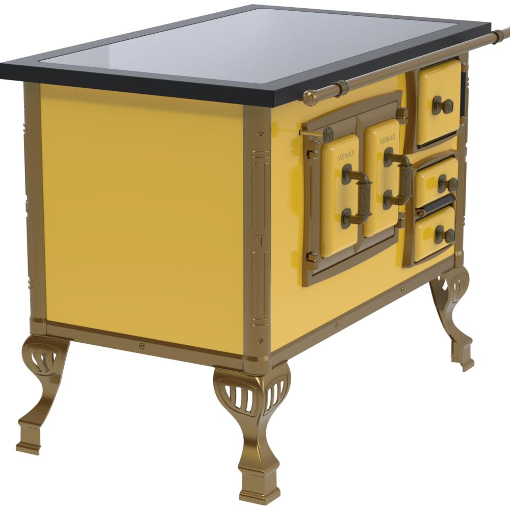 Fogao a Lenha Venax GII n 2 Colonial Premium Amarelo