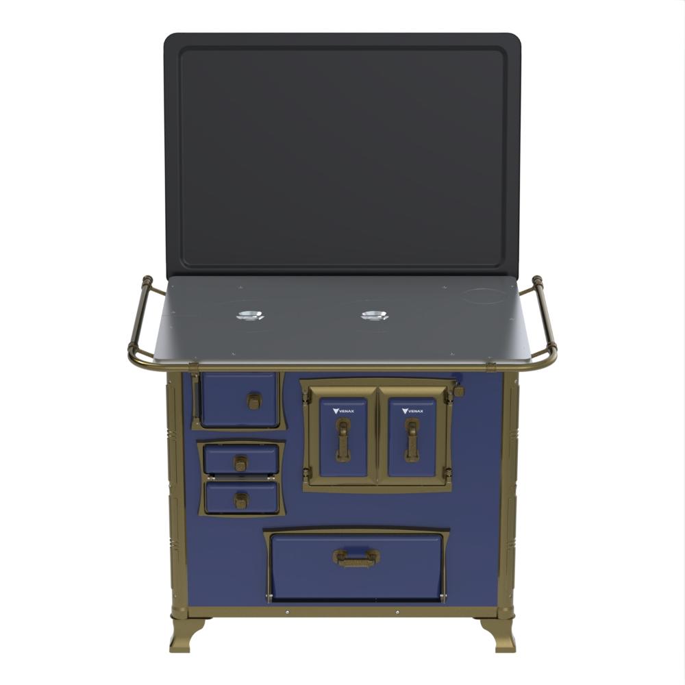 Fogao a Lenha Venax n 2 Renaissance Chapa de Aluminio Azul