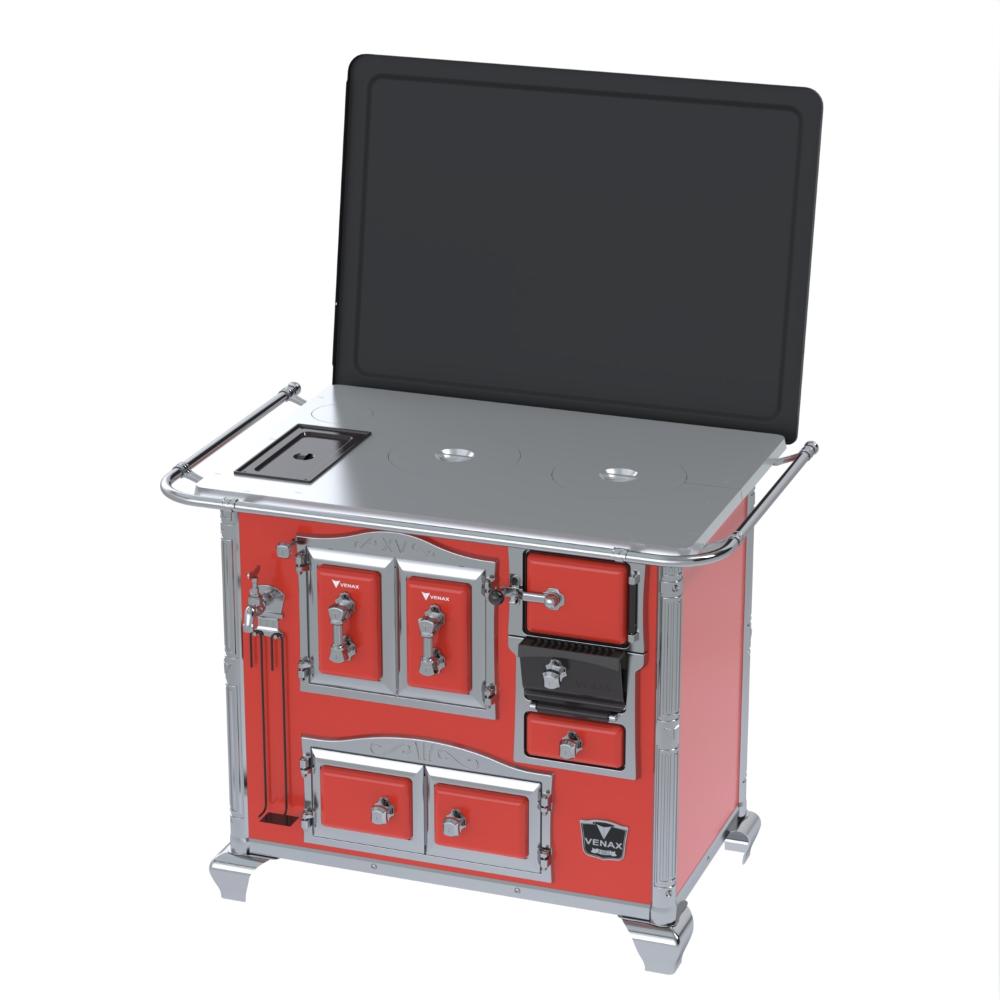 Fogao a Lenha Venax n 2 Imperador Chapa de Aluminio Vermelho