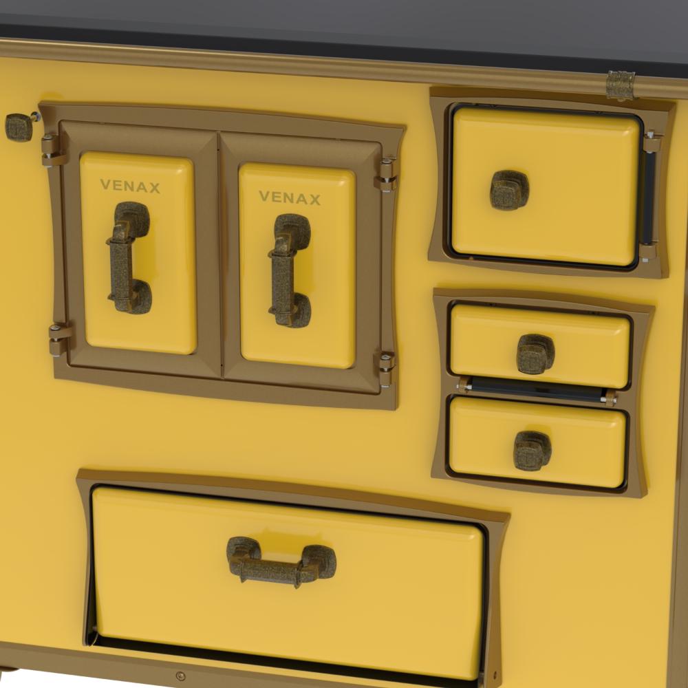 Fogao a Lenha Venax GII n 2 Renaissance Premium Amarelo