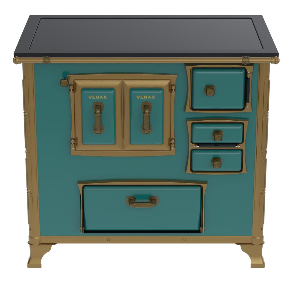 Fogao a Lenha Venax GII n 2 Renaissance Premium Turquesa