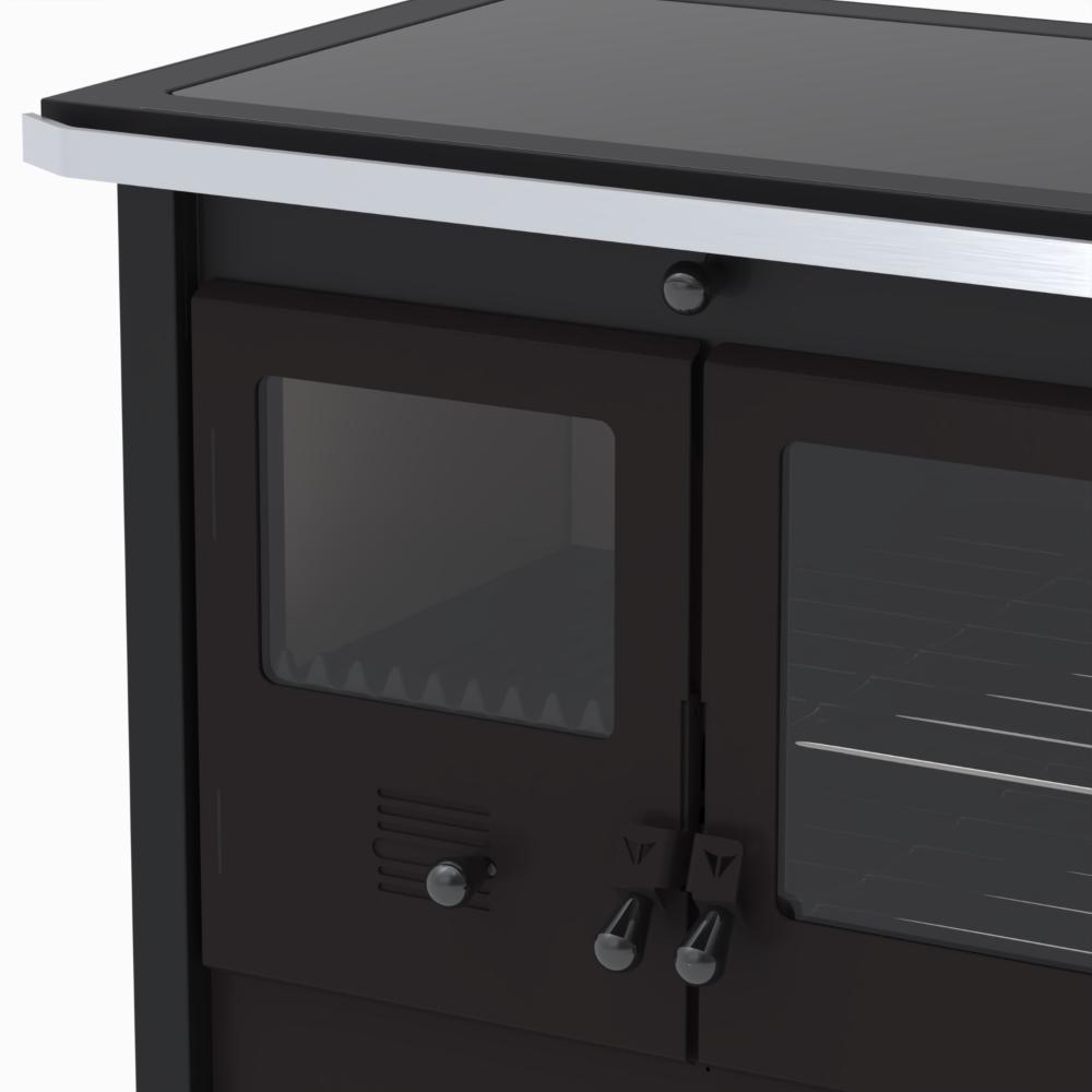 Fogao a Lenha Venax n 2 Le Corbusier Dupla Combustao Preto