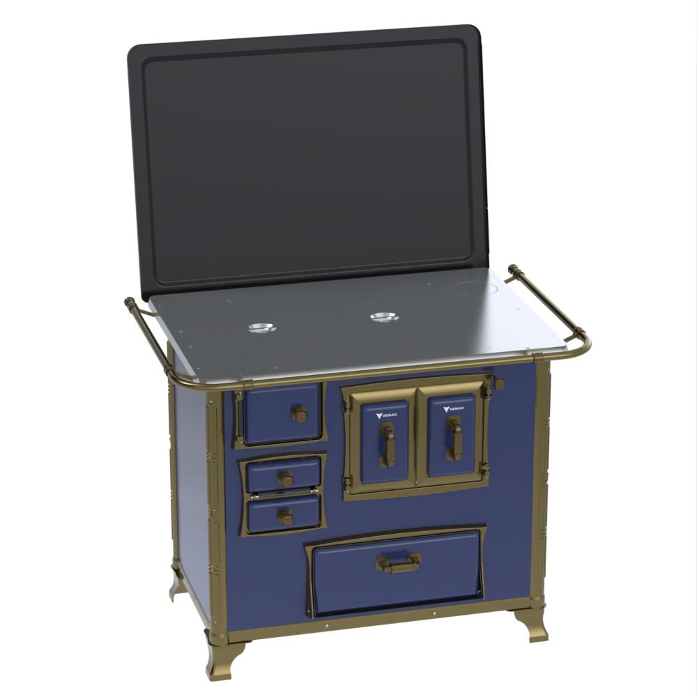 Fogao a Lenha Venax n 2 Renaissance Chapa de Aluminio Azul