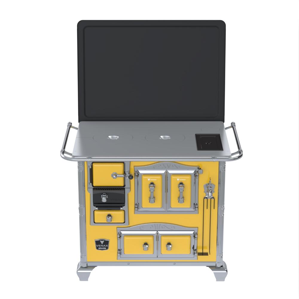 Fogao a Lenha Venax n 2 Imperador Chapa de Aluminio Amarelo