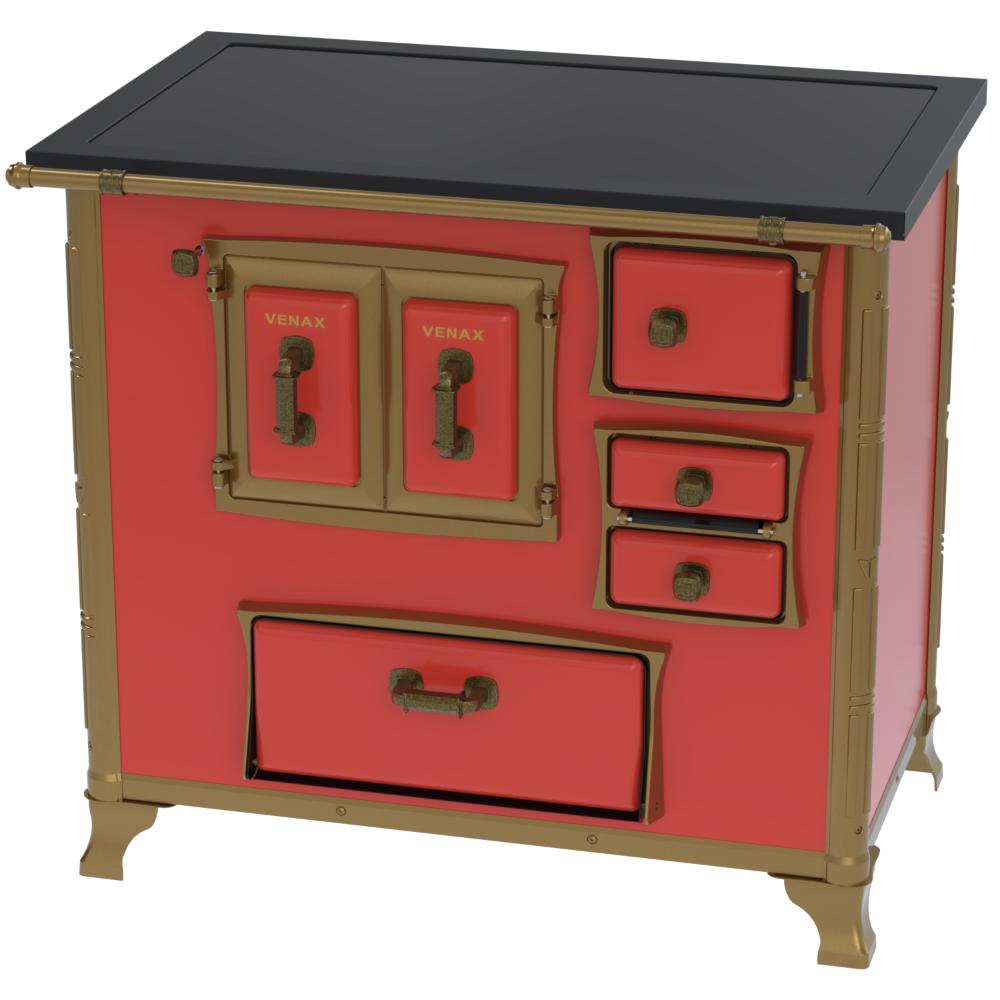 Fogao a Lenha Venax GII n 2 Renaissance Premium Vermelho