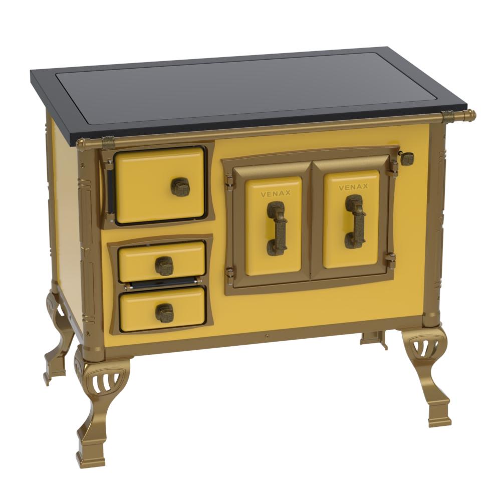 Fogao a Lenha Venax GII n 1 Colonial Premium Amarelo